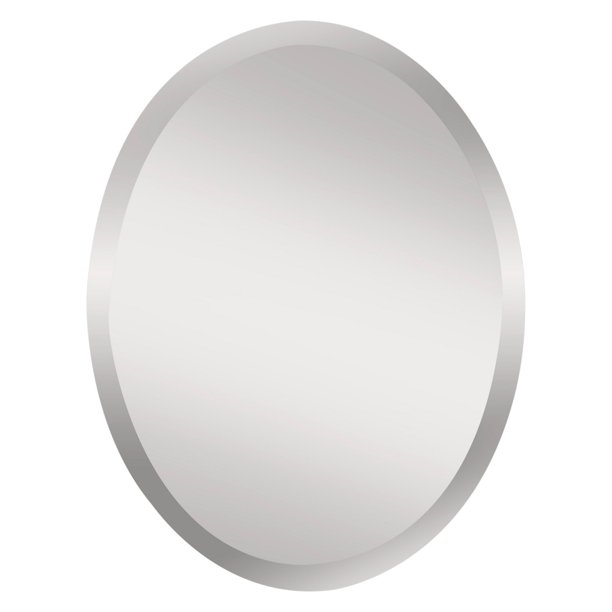 Infinity Frameless Oval Mirror 22W x 28H in.