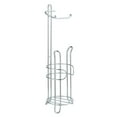 thumbnail image 2 of SunnyPoint Freestanding Toilet Paper Holder Stand with Storage – Holds 3 Spare Rolls, Sturdy Steel Construction, Chrome Finish, for Bathroom & Restroom, 2 of 8