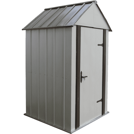 UPC 026862109477 product image for Arrow Designer Metro Steel Storage Shed  4 x 4 ft  Java/Sand | upcitemdb.com