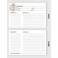 thumbnail image 3 of Inkdotpot 4x6 Inch Recipe Cards (Set of 50) , Thick Double Sided Premium Card Stock- Modern Style White Recipe Notecards for Weddings- Bridal- Baby Shower - Baking Theme, 3 of 6