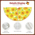 thumbnail image 3 of Fotbe Sunflowers2 Pattern Christmas Tree Skirt, Tree Skirts Plush Christmas Decorations, Christmas Tree Skirts Xmas Decorations Holiday Party Decor-30", 3 of 6