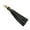 Black, variant on Handmade PU Leather Tassels Bag Ornament PU Leather Tassels Key Holder Designed For The Styles Bag Hangings