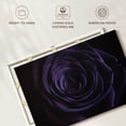 thumbnail image 6 of Elephant Stock Blooming Violet Rose Wall Art - Horizontal Canvas Wall Art - Living Room Wall Decor - Gothic Canvas - Purple And Black Decor - 48" x 32", 6 of 8