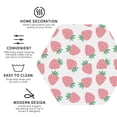 thumbnail image 3 of Rateoe Strawberry Drawing Drink Coasters Set of 4 Leather Coasters Spill Protection for Table Desk,Durable and Non Slip Leather Coaster ,4 Inches Drink Mats-Hexagon, 3 of 6