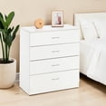thumbnail image 2 of Tcbosik Modern Night Stand, Dresser with 4 Drawers, Small Chest of Drawers, Bedside Table for Bedroom, Hallway, Living Room, White, 2 of 8