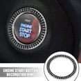 thumbnail image 2 of Unique Bargains 2pcs Car Auto Engine Start Stop Decoration Ring Rhinestone Push Start Button Knob Trim Knob Bling Ring Black, 2 of 7