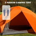 thumbnail image 5 of Tree Fox Camping Tent 2 Person Waterproof Portable Instant Tent with 1-Minute Setup Lightweight Tent Suitable for Camping Beach Outdoor Travel Backyard, 5 of 6