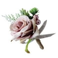 thumbnail image 1 of Ramillete romántico de rosas para boda, para novio, padrino, decoración de fiesta Rosa empolvado, 1 of 8