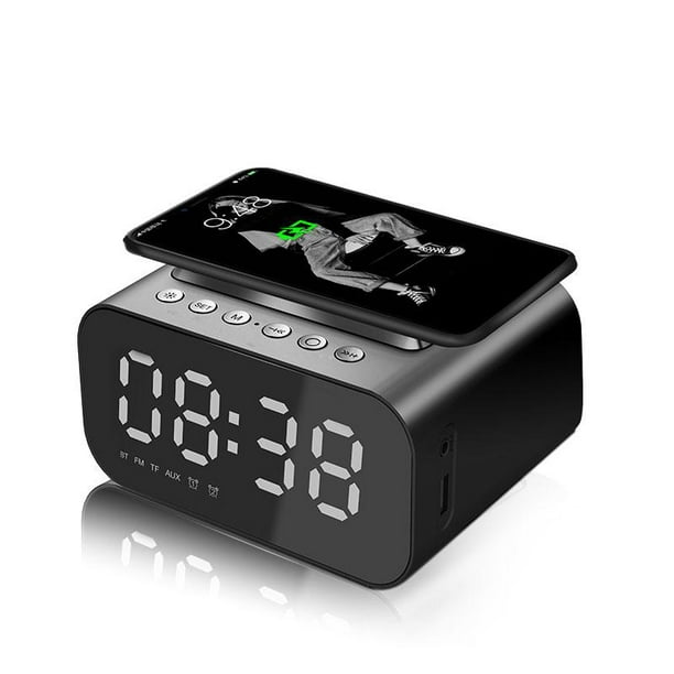 Réveil numérique + chargeur sans fil - horloge de projection - radio-réveil  - chargeur | bol