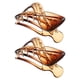 thumbnail image 1 of 2 pinzas de plástico para el cabello, pinzas para el cabello, pasadores para el cabello para mujeres, ámbar, 3.39''x1.89''x0.91'', 1 of 7