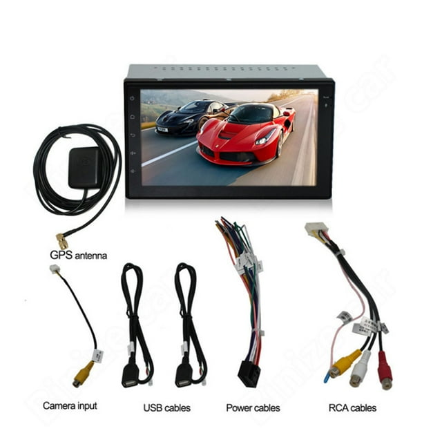 Android WIFI Double 2 Lecteur de Voiture DIN Radio Stéréo GPS Kit de Liaison de Miroir de Navigation