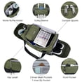 thumbnail image 5 of Travel Duffel Bag with Toiletry Pouch Weekender Bag Waterproof with Backpack Straps Shoe Compartment Wet Pocket for Women, Army Green, 5 of 10