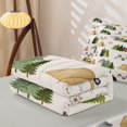 thumbnail image 6 of Manfei Cartoon Tent Zipper Full Size Comforter Sets with Fitted Sheet and 2 Pillowcases,Woodland Camping Theme Zipper Bedding Set,White,Light Gray Reversible,4pcs, 6 of 8