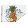 thumbnail image 3 of XMXY Woven Placemats Set of 4 PCS, Pineapple Juice Drip Splash Table Mats Washable Heat Resistant Placemats, 3 of 6
