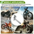 thumbnail image 3 of Agarre de Acelerador de 22mm Unique Bargains con 1 Cable de Acelerador Blanco de 120cm, Acelerador de Motocicleta de Aleación de Aluminio CNC para Manillar de 7/8" 22mm Tono Plateado, 3 of 6