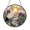 Acrylic 3.5 Inch, variant on Water Bird Inspired Stream Wildflower Scene Round Stained Glass Suncatcher