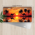 thumbnail image 2 of 1 Pcs 2D Flat License Plate Covers & Frames, Sunset with Camels For Decorative Front, Waterproof For Decoration Aluminum License Plate Covers & Frames Cover For Men Women, 12" X 6", 2 of 6