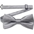 thumbnail image 3 of SURJDE Mens Solid Color Pre-tied Bow Tie and Pocket Square Cufflink Set, 3 of 5