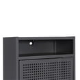 thumbnail image 2 of Picket House Furnishings Gemma Metal Nightstand with USB Port in Gray, 2 of 11