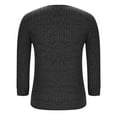 thumbnail image 5 of NSLGXD Womens Henley Sweaters Fall Ribbed Knit Sweater V Neck Button Pullovers Long Sleeve Tops Lightweight Business Shirts, 5 of 6