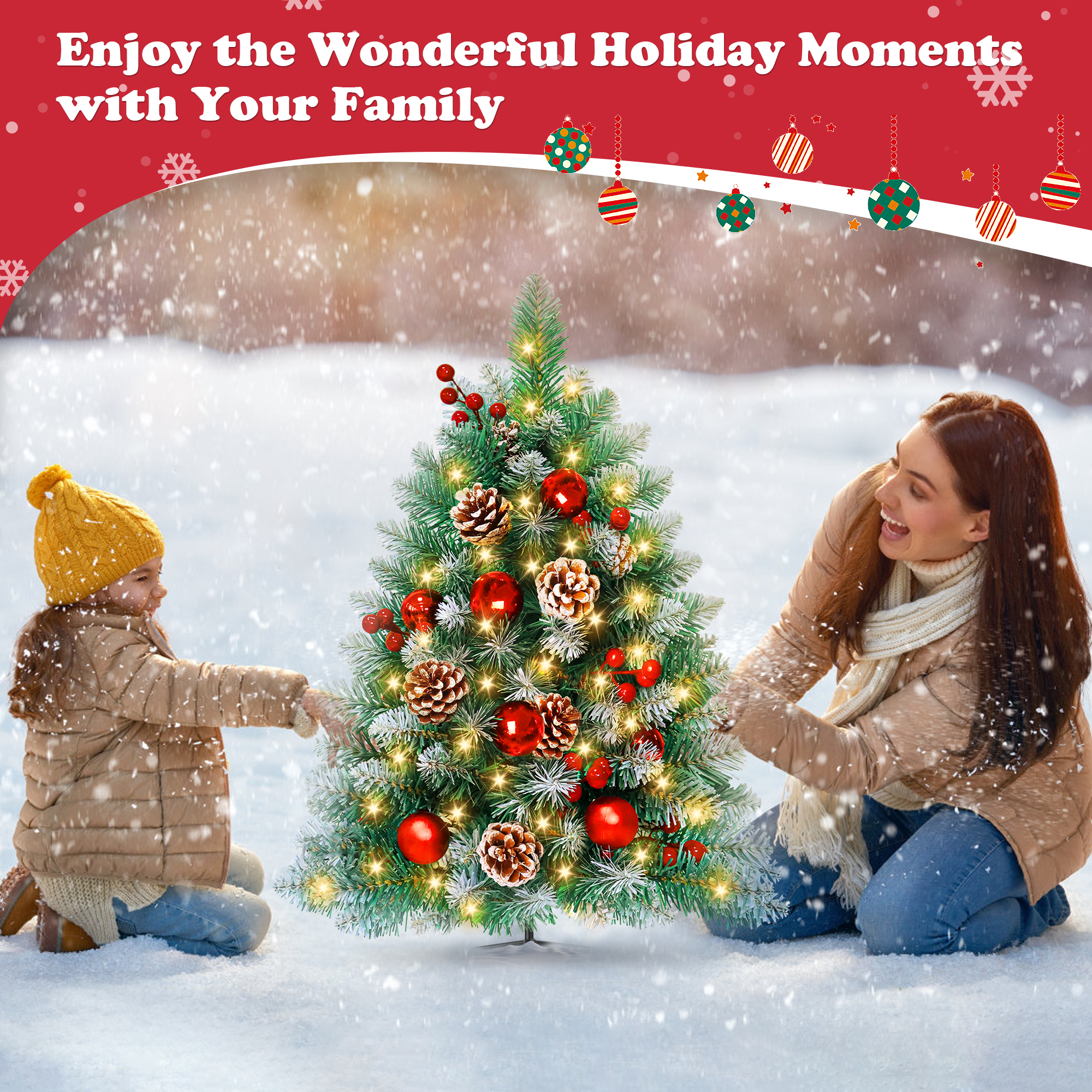 Yexmas 30" Outdoor Christmas Trees LED Lights 2-Pack photo 8