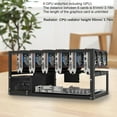 thumbnail image 2 of CIYISON Open Mining Rig Frame Stackable for Mining ETH Tool For 6 GPU 8 GPU Bitcoin Rack, 2 of 9
