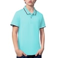 thumbnail image 4 of UACY Boys Polo Shirts Short Sleeve Vintage Knit Golf Shirts School Uniform Shirt Kids Casual Tee Tops, 4 of 9