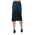 thumbnail image 3 of Fashion2Love Women's Juniors/Plus Size Middle - Length Stretch Denim Pencil Skirt, 3 of 5