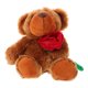 thumbnail image 1 of Lindo oso de peluche con rosa, muñecos de oso navideños para novia, mamá, amante en el día de San Valentín, animal de peluche suave para cumpleaños romántico, 1 of 7