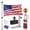 Silver, variant on Yescom EZ GO 20ft Portable Telescoping Black Flag Pole with Tire Mount for Outdoor Camping Tailgate Party