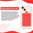 thumbnail image 4 of czcpp-Silicone Double Sided Suction Cup Phone Mount, 0.55in in Diameter Suction Phone Holder Hand-Free Suction Cell Phone Case Sticky Grip for Mobile Devices Mirror Glass (Crystal Red), 4 of 4