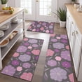 thumbnail image 2 of Pioneer Flower Floral Print Pattern Kitchen Rugs Sets Of 3,Kitchen Runner Rugs Non Skid Washable,Decorative Kitchen Floor Mats for Kitchen,Sink,Laundry,17"x30"+ 17"x47" + 17"x59", 2 of 6
