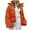 Orange, variant on Fall Cardigans for Women Lightweight Fashion Women Solid Color Long Sleeve Windproof Padded Clothes Jacket Hooded Coat Women Cardigans Sweater Hoodies