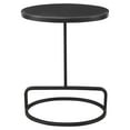 thumbnail image 3 of Uttermost Jessenia Contemporary Marble and Iron Accent Table in Black, 3 of 4