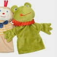 thumbnail image 6 of LEORX Light Green Cloth Hand Puppet for Kids and Adults Great for Story Telling and Decoration 7 inches, 6 of 8