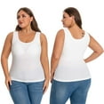 thumbnail image 5 of Valcatch Plus Size Tank Tops for Women Built in Bra Padded Wide Strap Sleeveless Shirt Summer Casual Tops, 5 of 9