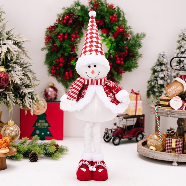 Muñeca de Navidad Ganfancp Rojo y Blanco a Rayas 1 X