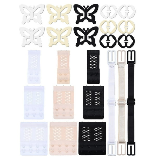 24 Pieces Bra Strap Clips for Back Bra Strap Holders Bra Accessory