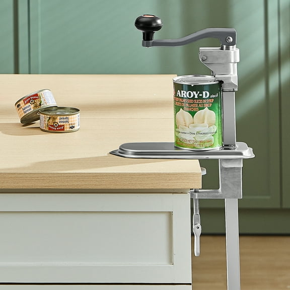 VEVOR Commercial Can Opener, 23.2"/59cm Long, Manual Table Can Opener for Up to 15.7"/40cm Tall