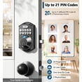 thumbnail image 2 of TEEHO TE002 Cerradura de puerta con huella digital - Cerradura de puerta de entrada sin llave - Cerrojo con teclado electrónico - Cerraduras inteligentes para puerta delantera - Cerradura automática -, 2 of 5