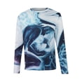 thumbnail image 4 of Chemise Décontractée à Manches Longues Col Rond Imprimé Mode pour Hommes, 4 of 9