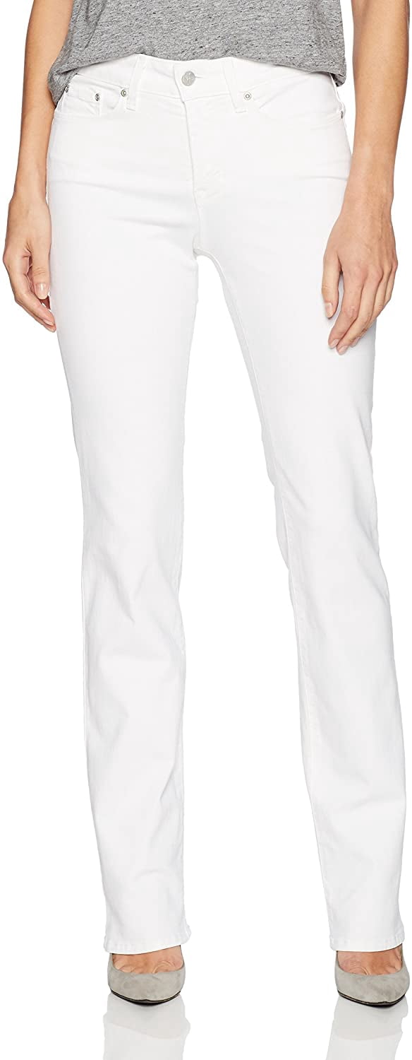 Marilyn Straight Leg Jeans, Optic White 