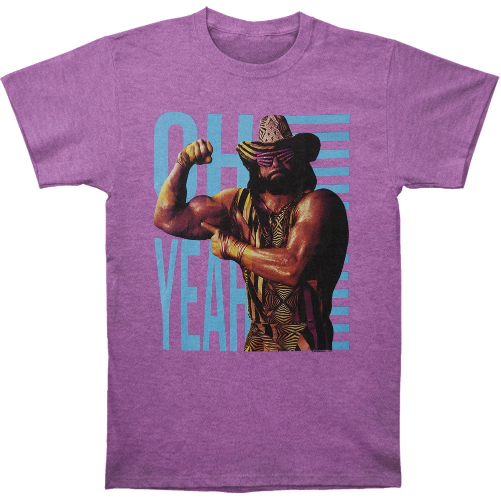 Macho Man Macho Man Men's Oh Yeah Tshirt Purple Tri Blend Walmart