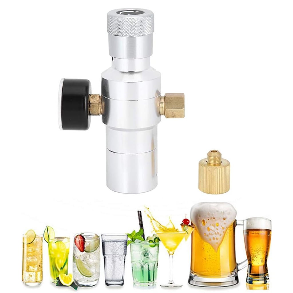 Home Brew CO2 Regulator 0-150PSI Pressure Valves Kitchen Appliance Part Gas Regulator Great for Sodas Water and Project