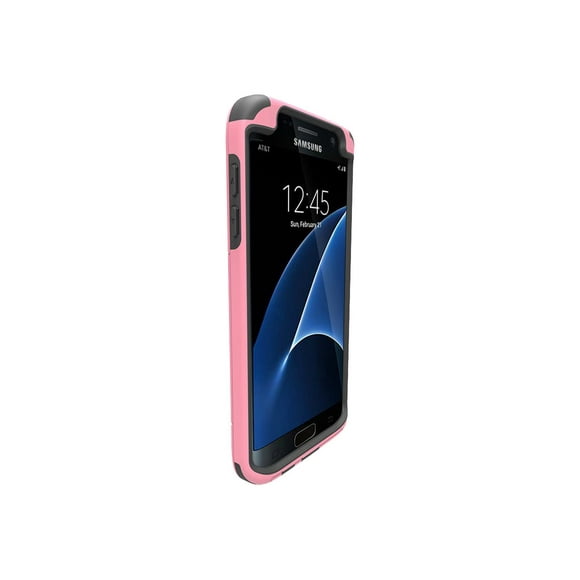 Trident Aegis Pro Series - Back cover for cell phone - rugged - hardened bio-enchanced polycarbonate - bubblegum pink - for Samsung Galaxy S7 edge