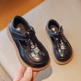 thumbnail image 4 of Mepaouo Toddler Little Girl Mary Jane Dress Shoes Ballet Flats Party School Princess Flower Shoes Black, 4 of 7