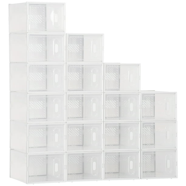 Bins & Things Stackable Storage Containers with 18 Adjustable Compartments 9.75W