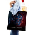 thumbnail image 4 of Hellraiser: Pinhead Bolso de tela con estampado de lienzo para mujer, bolsa de compras reutilizable y estética, con cremallera interior, regalo para mujer, 35 × 40 cm., 4 of 6