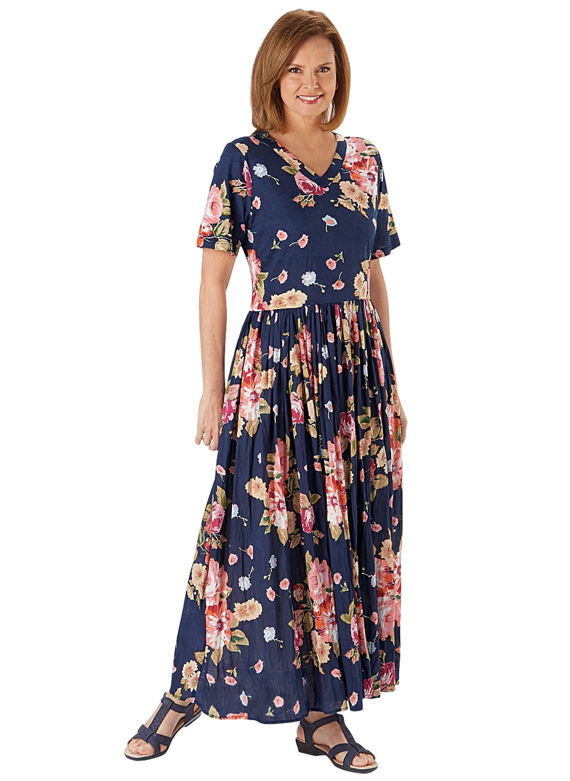 floral knit dress