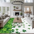 thumbnail image 3 of 5x8 Area Rugs for Living Room, Green Leaves Non Slip Area Rugs for Kitchen Bedroom Entryway, Watercolor Botanical Pastoral Elegant Washable Carpet Runner Rug Floor Mats for Bedroom Home Decor, 3 of 8